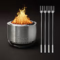 Summit 19.5" Fire Pit + Roasting Sticks Bundle