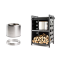Bonfire 19.5" Fire Pit + Station Bundle